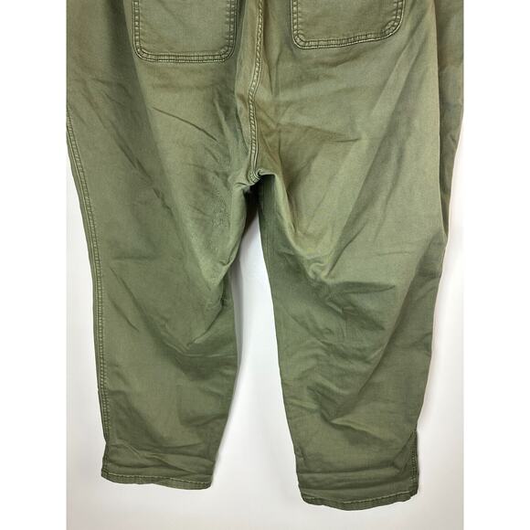 NWT Torrid Crop Twill Military Pants Olive Green Utility Women's Plus Size 26 - Picture 9 of 13